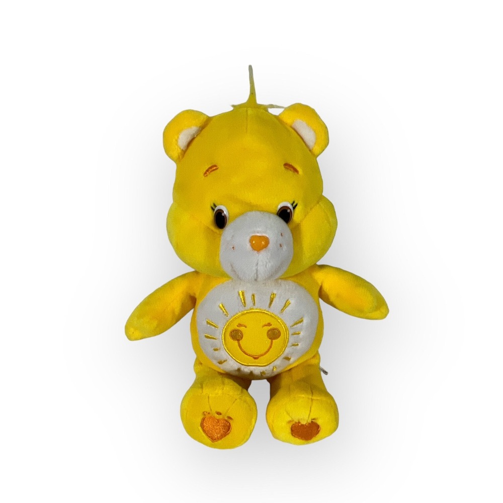 Care Bears FUNSHINE BEAR Sunshine Sun Yellow 2016 8" Plush Stuffed